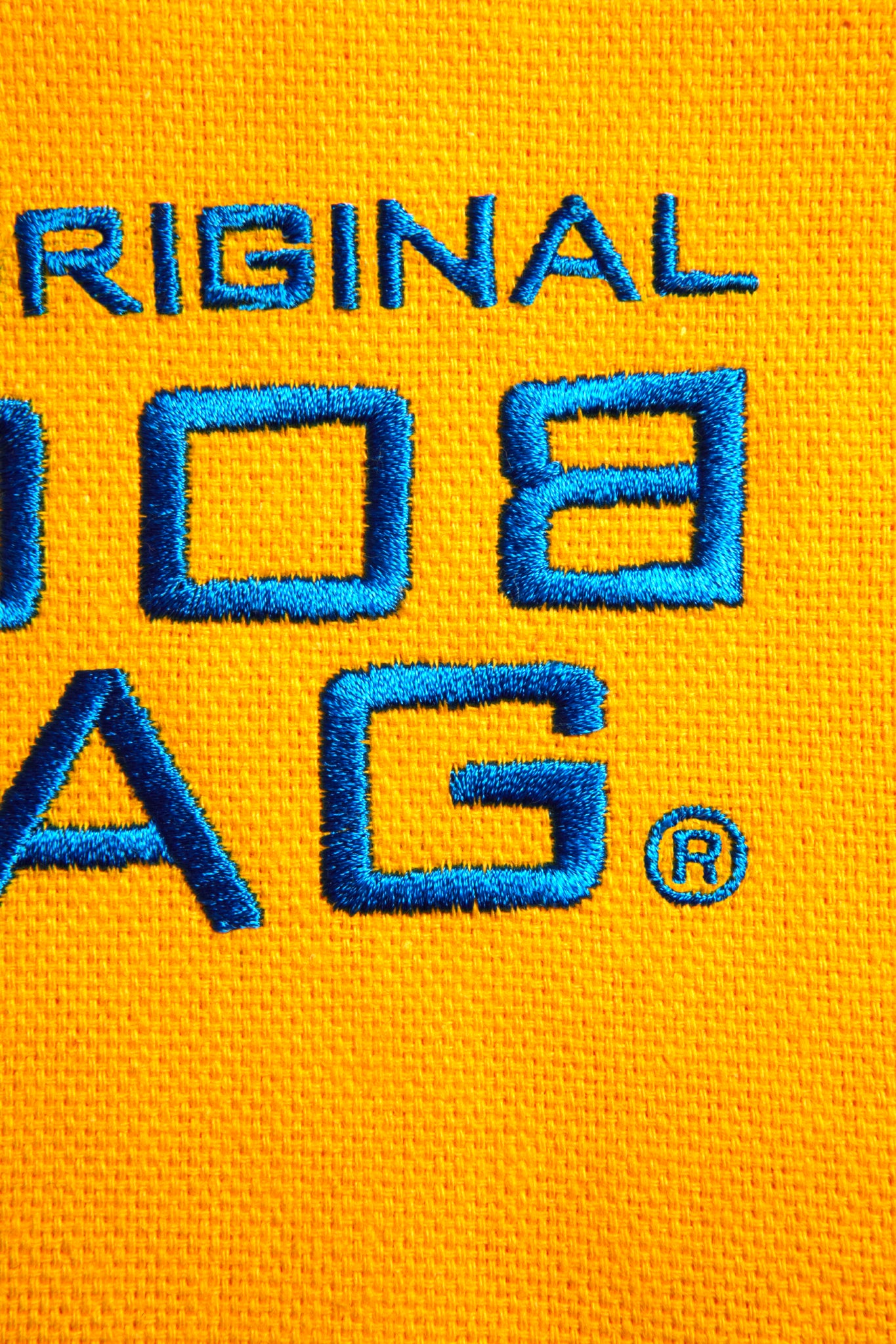 Cotton - Book Bag - Yellow with inner lining