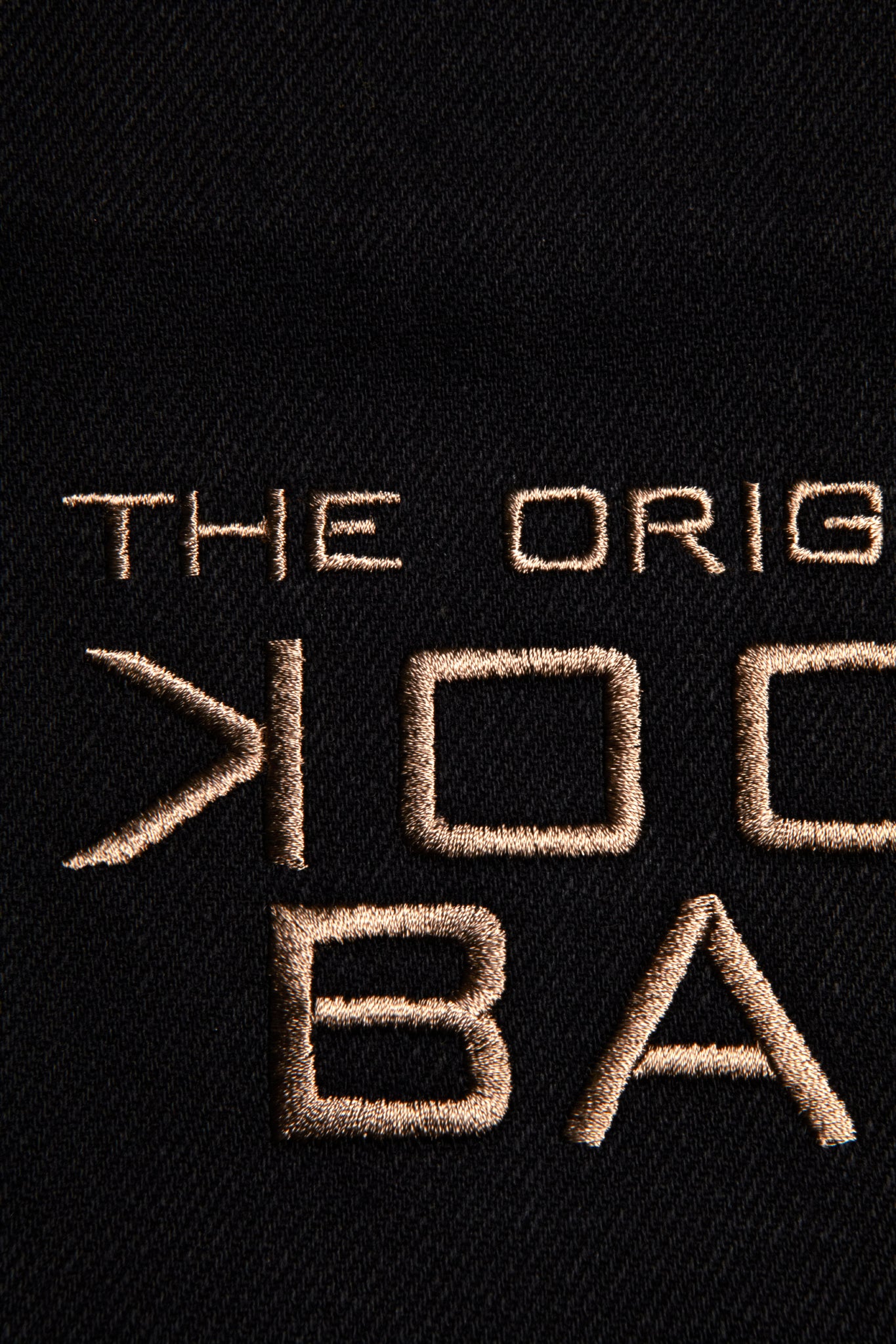 Cotton - Book Bag - Black with inner lining