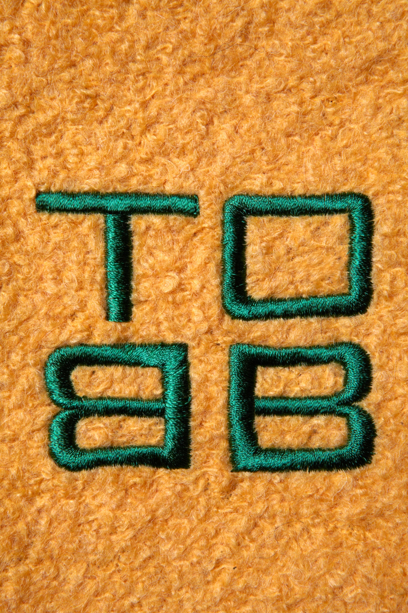 Boucle - TOTE Bag - Yellow with embroidery, lining and two practical pockets