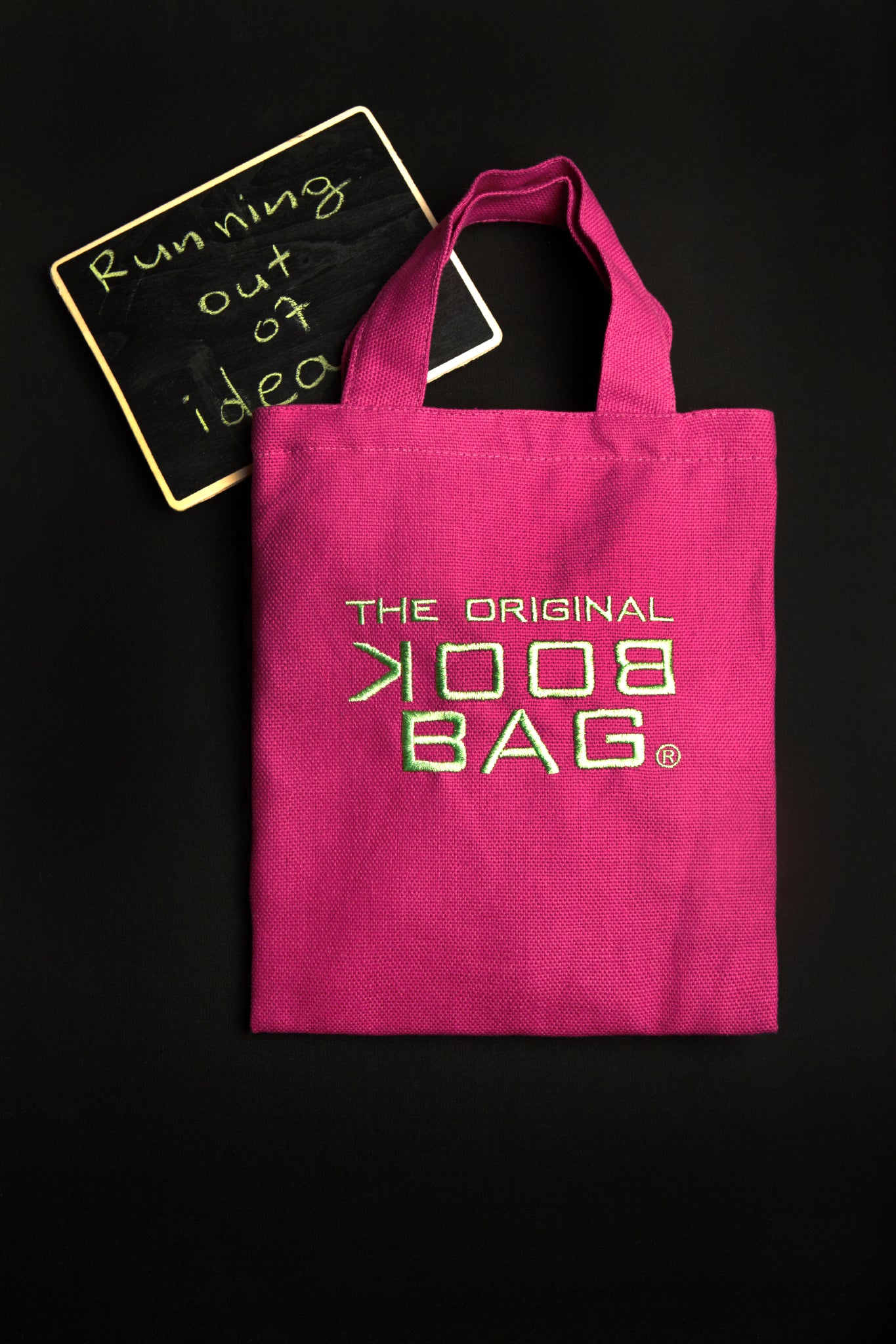 Cotton - Book Bag – Fuchsia with inner lining