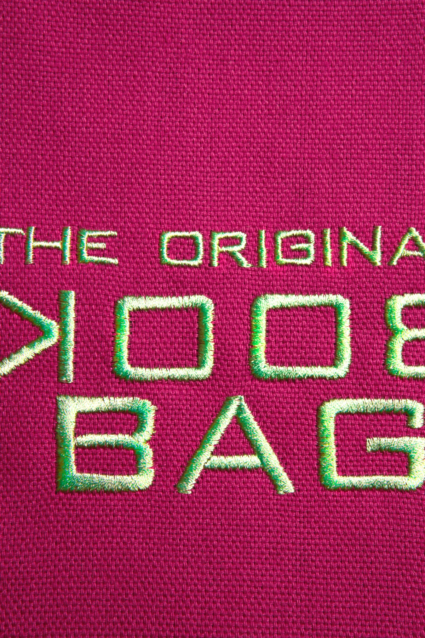Cotton - Book  Bag – Fuchsia with inner lining